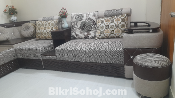 চাইনীজ কর্নার সোফা (২+২+১+C+D) -- ASIAN Furniture